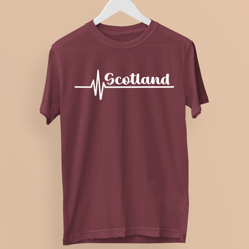 Scotland Heart Beat T-shirt Scottish Country Scottish Gaelic Scots English Love - Picture 13 of 20