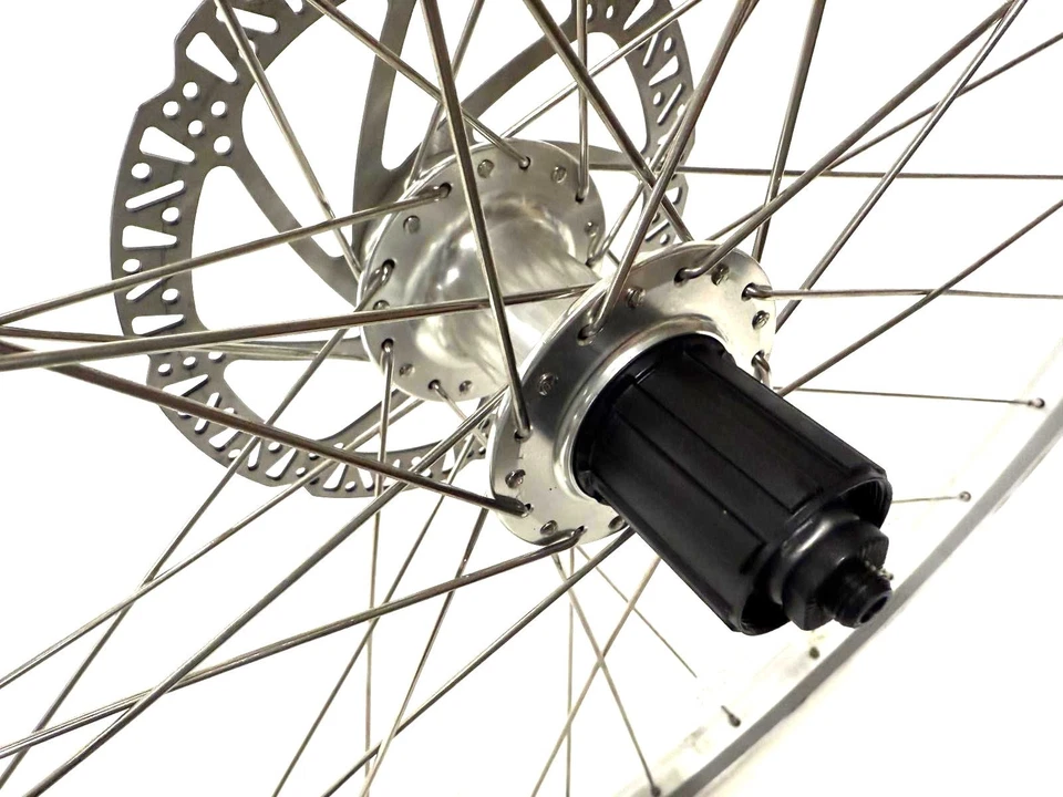 Road Bike Alloy Disc QR Rear Wheel 700c HG 8-11 spd 135mm 36 Sp with Tire / Tube - Image 3 of 4