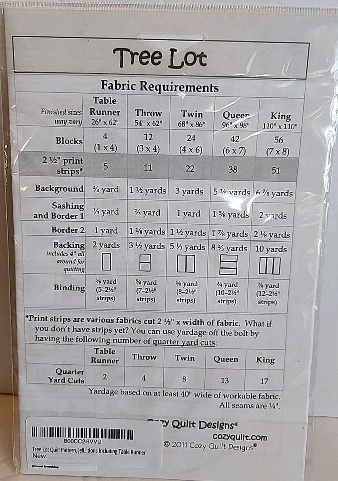 Cozy Quilt Designs TREE LOT Daniela Stout Christmas See Pics/Desc - Image 2 of 2