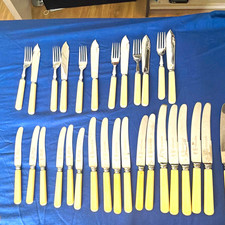vintage cutlery set Sheffield England 30 pieces job lot