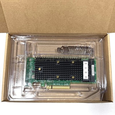 Broadcom/LSI 9400-16i HBA Controller 12 Gbps PCIe 16 Port Support NVME HDD -US