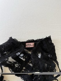 Agent Provocateur Black Suspenders Garter Belt Size 3