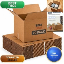 BOX USA Medium Moving Boxes 18L x 14W x 12H 20-Pack