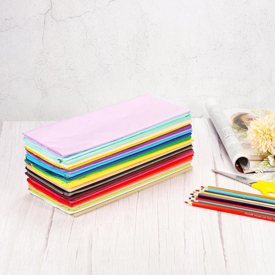 Confezione Regalo Carta Fazzoletto Giallo Scuro 20"x26" per Sacchetto Regalo Festa Matrimonio 20 Fogli - Immagine 4 di 4