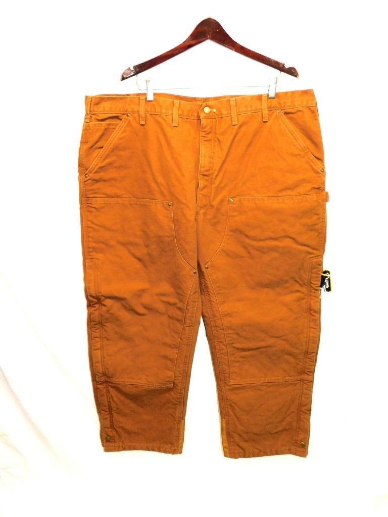Carhartt 46 x 30 NWT Brown Quilt Lined Pants B194 Sandstone Waist Overall NEW