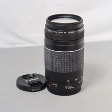 Canon EF 75-300mm f/4-5.6 III Telephoto Zoom DSLR Camera Lens *GOOD/TESTED*