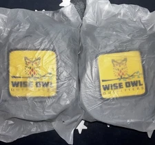 2 PACKS Wise Owl Talon Hammock Tree Black Grey Stitching 4 Straps & 4 Carabiners