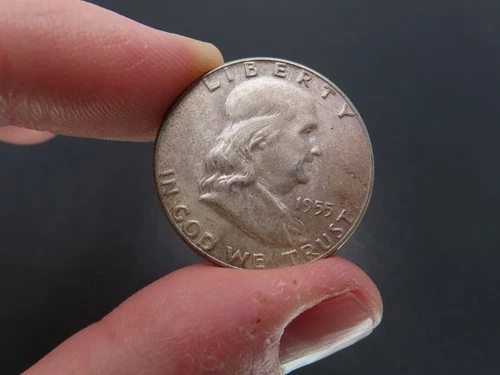 1955 Franklin Half Dollar, Gem BU