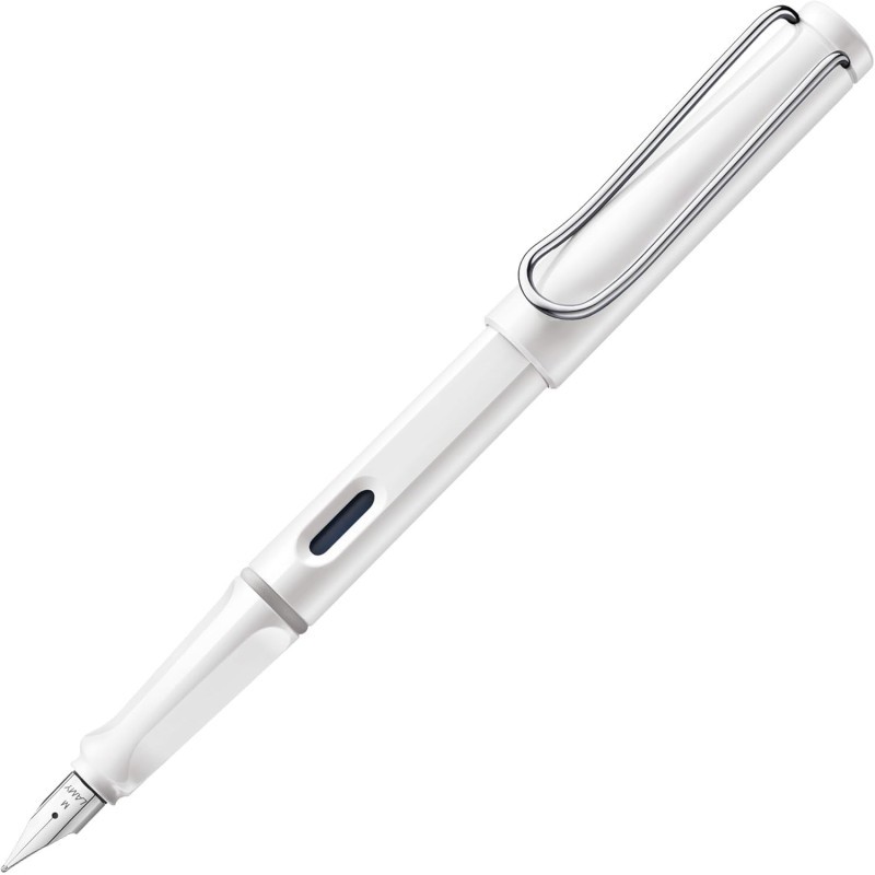 Stylo plume LAMY Safari blanc mine B idéal pour prendre des notes au bureau
