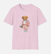 Polo Bear Unisex Shirt Cotton Luxury Inspired Tshirt Size S-5XL