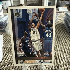 97-98 TOPPS BASKETBALL - TIM DUNCAN #115 - ROOKIE CARD??. rookie card picture