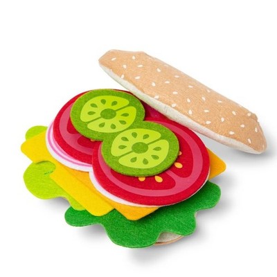 Felt Food Sandwich Play Food Set (33pc): Creative Kitchen Accessories