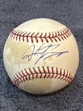 austin romine signed baseball autograph ball auto gg