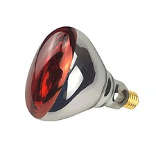 2 Pack 250W Heat Lamp Red Infrared Bulbs Glass Lamp Bulb for Food Service, Br...
