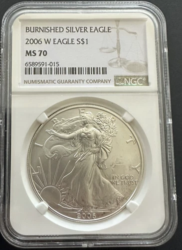 Photo of a 2006-W American Silver Eagle from an eBay listing that sold on Jul 21, 2026