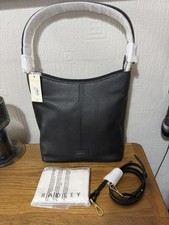Radley Southwark Lane Large Black Textured Leather Shoulder Bag BNWT RRP £239