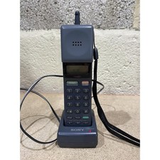 Sony CM-H333 Mars Bar Cellular Telephone Grey with Car Charger & Charging Base