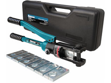 Prensa hidráulica industrial para terminales de cable 16T, 9 AWG-600 MCM con 13