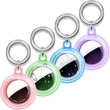 Waterproof Case for AirTag(4 Pack) - Shockproof & Dustproof for Apple AirTag Hol