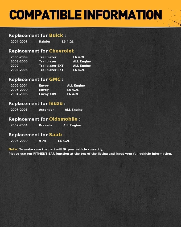 Power Steering Pump w/ Pulley for 2003 04 05 2006 Chevrolet Trailblazer EXT 4.2L - Image 2 of 4
