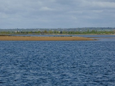 Foto 6x4 East Point, Osea Island von der Schwarzwassermündung aus gesehen. c2017