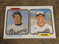 2022 Topps Heritage Darrell Evans/Juan Soto Then And Now Insert Nmmt