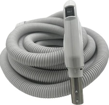 Central Vacuum 30ft Hose w/Direct Connect Plug, 3 position- On-Off Switch