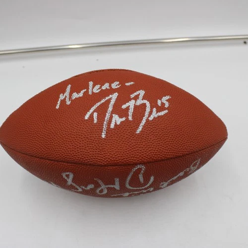 Drew Brees + Signed Wilson Football Purdue Auto 15 Inscription ZJ18583