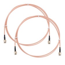 Antenna Extension Cable, 3.3ft SMA Male Inner Hole to Male Inner Hole(2Pcs)