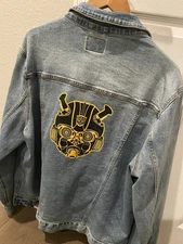 Bumblebee Transformers Exclusive Movie Jean Jacket Collectible. Size XL NEW RARE