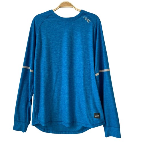 American Eagle FLEX Long Sleeve Tshirt Men's Tee L Blue Performance Activewear