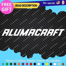Fits AlumaCraft Wave Oval Sticker Boat Vintage Fishing Decal Aluma Water Craft