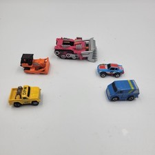 VINTAGE LOT OF 5 GALOOB FUNRISE MICRO MACHINES CAR TRUCK VAN BULLDOZER 1980s 80s