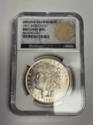 1921-P NGC Brilliant Uncirculated Morgan Silver Dollar w/ Original Bag Fragment!