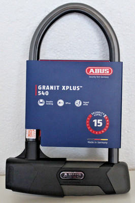 ABUS Granit X-Plus 540 Fahrradschloss Schwarz 540/160HB230 - 22.1 1356 S8