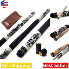Elite 58" Maple Pool Cue Stick Set - Carbon Fiber Ferrule - Pro Billiards