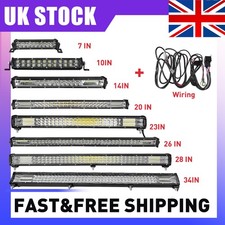 12V Car Truck ATV SUV LED Work Light Bar Flood Spot Lights Driving Lamp Offroad