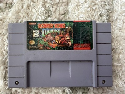 Vintage Donkey Kong Country Super Nintendo SNES Cartridge 1994 Made in Japan