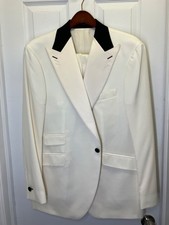 New Men s Ivory Wool Tuxedo Suit