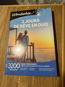 Coffret cadeau 3 jours de rêve en duo