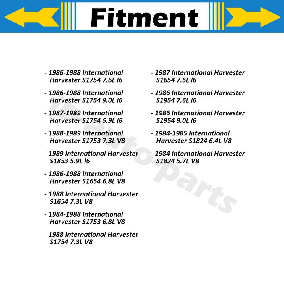 Sunsong Brake Hose Line Front 2x For 1986 International Harvester S1954 7.6L - Image 2 of 4