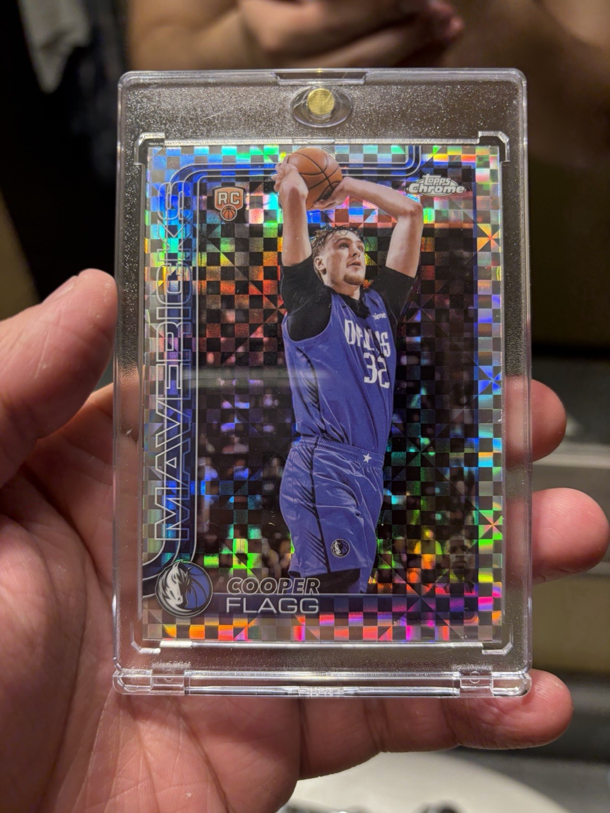 Topps 2025-26 Chrome Cooper Flagg #251 Wave Refractor Rookie Mavericks NBA