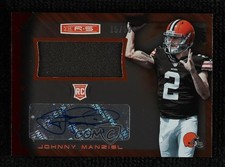 2014 Panini Rookies & Stars Longevity Ruby 15/50 Johnny Manziel #RM-JM Auto 0c3