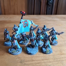 Warhammer Fantasy Elfi in Legno x10 Wildwood Rangers con Comando Completo Dipinto