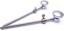 2 Pieces Bass Drum Pedal Beater Aluminum Alloy Hammer Head Percussion Instrument
