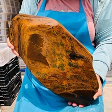 11.52LB Natural Madagascar Tiger's-Eye Raw Stone Rock Specimen Mineral Healing