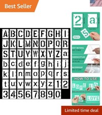Durable Interlocking Alphabet Stencils Perfect for Kids' Crafts and Learning