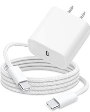 20W Fast Charger For iPhone 16 15 14 13 12 11 Pro Max USB-C Adapter PD Cable Lot