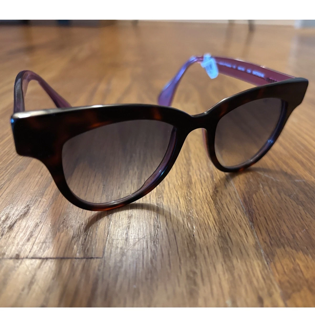 Oscar de la Renta x Morgenthal Frederics Natasha Tortoise Purple Sunglasses 724 Oscar de la Renta x Morgenthal Frederics - Oscar de la Renta  main image 2