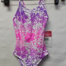 Kanu Surf Girls Hurricane Beach Sport Upf 50 one Piece Swimsuit- SIZE 5